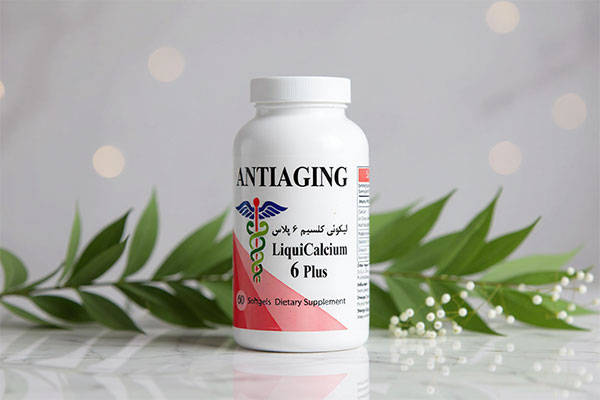 تصویر کپسول لیکوئی کلسیم 6 پلاس آنتی ایجینگ