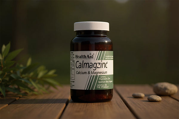 تصویر قرص کلمگزینک هلث اید روی سطح چوبی