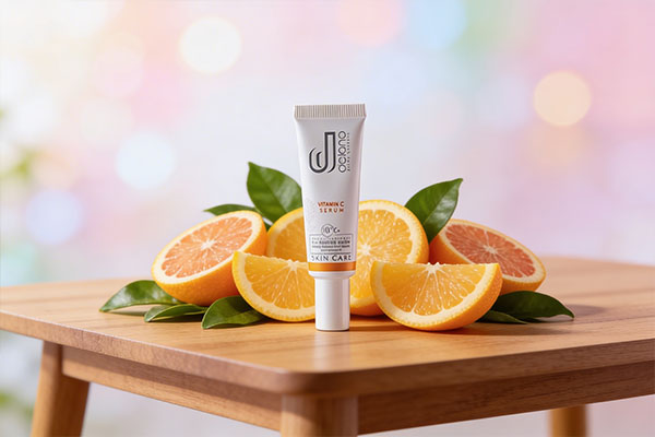 سرم ویتامین سی دلانو در کنار عناصر طبیعی