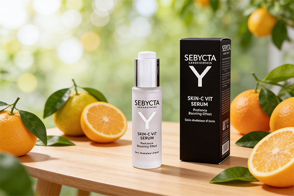 سرم روشن کننده سبیکتا در کنار مرکبات تازه