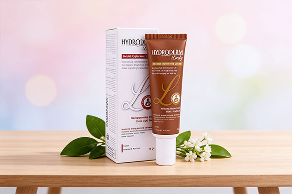 کرم روشن کننده هیدرودرم در کنار عناصر طبیعی