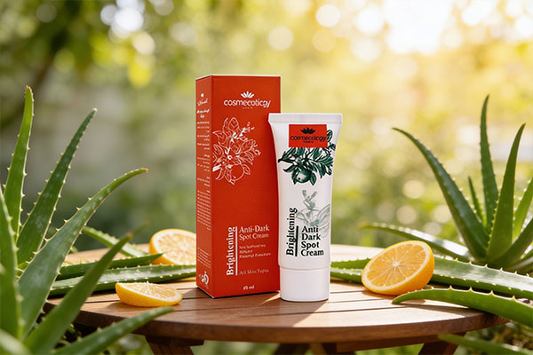 کرم روشن کننده و ضد لک کاسمکولوژی در کنار مواد طبیعی