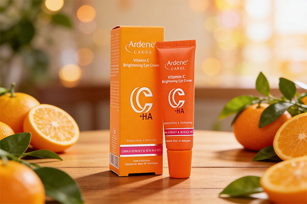 کرم روشن کننده لب آردن سی فکتور در کنار مرکبات و برگ&zwnj;های سبز