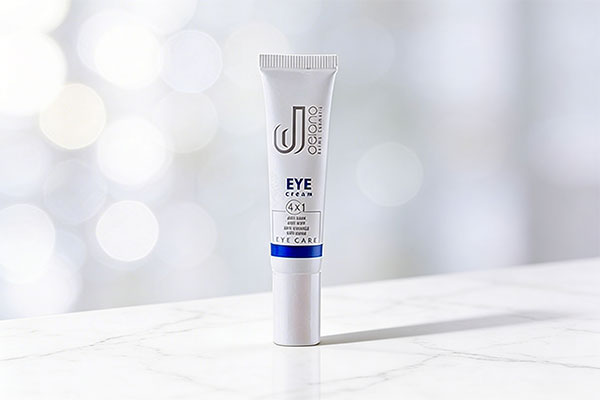 کرم دور چشم 4 در 1 دلانو روی سطح مرمر سفید