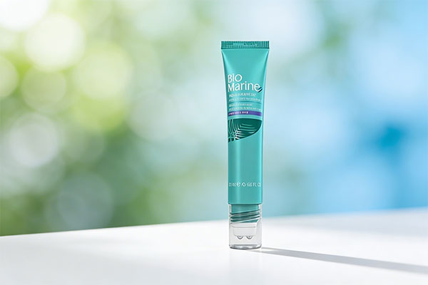 تصویر کرم ژل دور چشم کلاژن بایومارین روی سطح سفید