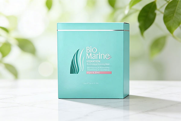 ماسک روشن کننده بایومارین روی سطح مرمر سفید