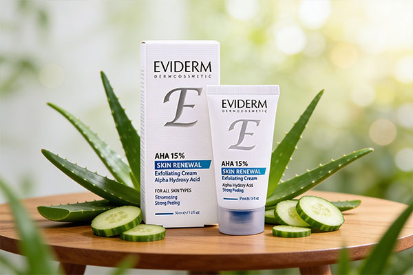 کرم لایه بردار اویدرم در کنار عناصر طبیعی مراقبت از پوست
