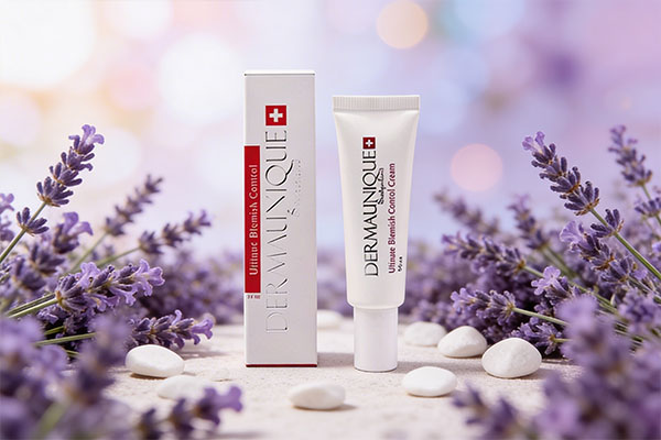 کرم ضد جوش Dermaunique با گل&zwnj;های اسطوخودوس