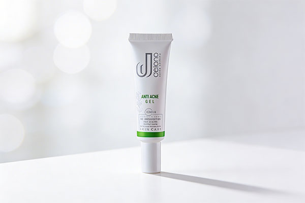 ژل ضد جوش پوست چرب دلانو روی سطح سفید