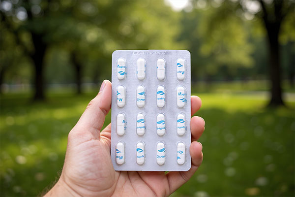 کپسول مگنیفورت هولیستیکا در دست فرد