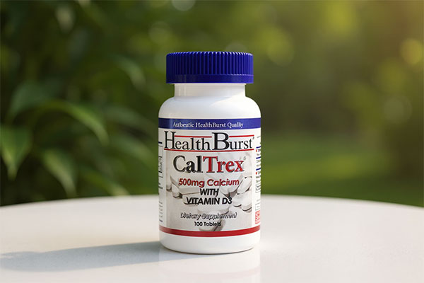 بطری قرص کلترکس هلث برست روی سطح سفید