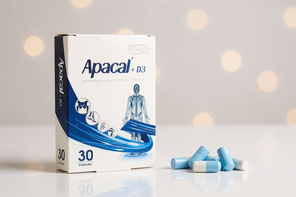 تصویر جعبه کپسول آپاکل و ویتامین D3 های هلث