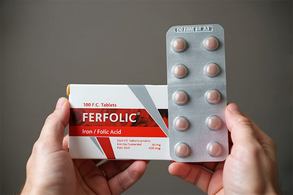 قرص فرفولیک الحاوی در دست