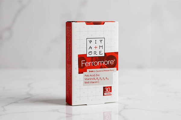 کپسول فرومور ویتامور در بسته‌بندی