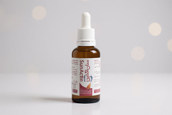 قطره آهن سان اکتین فورت ایده دارو طب با طعم بلوبری