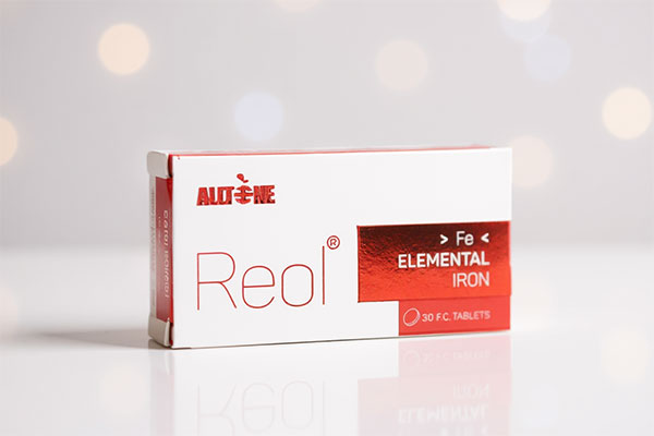 تصویر بسته‌بندی قرص رئول آهن المنتال آلتون