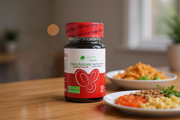 کپسول هموفولیکیت پرفرمنس اج کنار صبحانه سالم