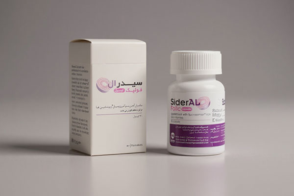 تصویر کپسول سیدرال فولیک و بسته‌بندی آن
