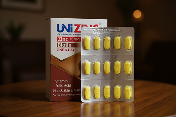 قرص یونی زینک ابیان دارو در محیط طبیعی