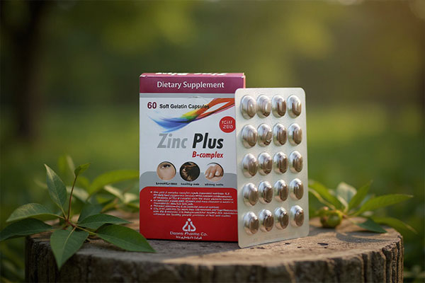 کپسول زینک پلاس ب کمپلکس دانا در کنار عناصر طبیعی