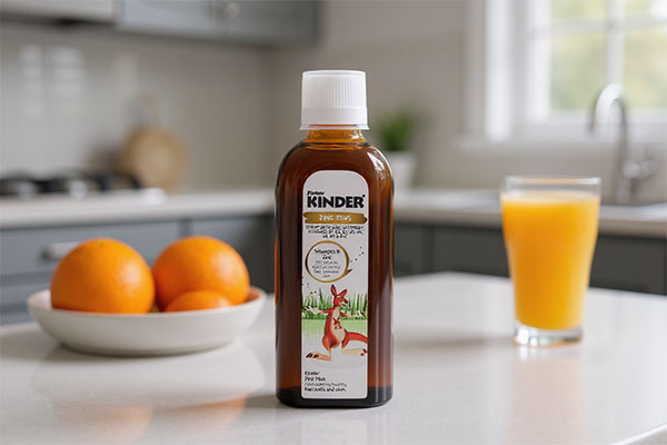شربت زینک پلاس فیشر کیندر با طعم پرتقال