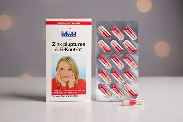 کپسول زینک پلاس پابا و ب کمپلکس یوروویتال