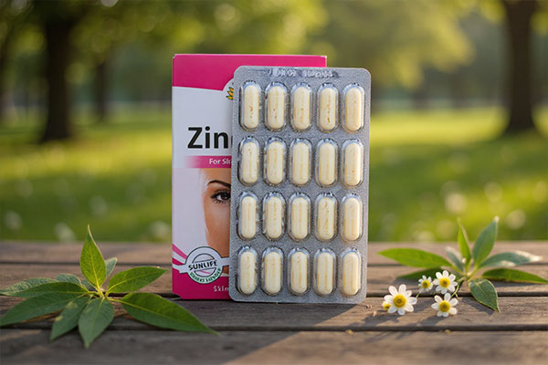 مکمل زینک ویتال سان لایف همراه با تغذیه سالم