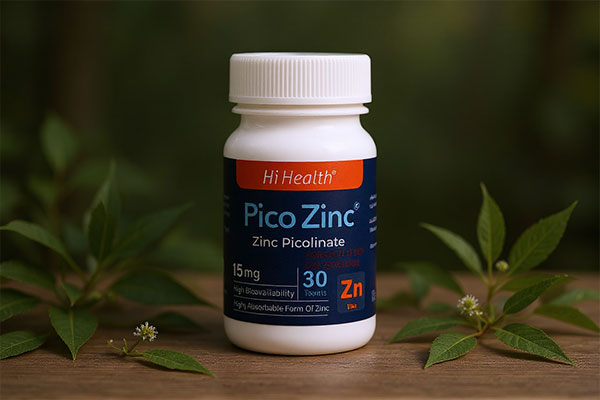 قرص پیکو زینک های هلث با عناصر طبیعی