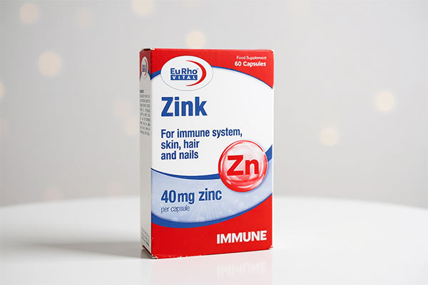 بسته‌بندی کپسول زینک 40 یوروویتال 60 عددی