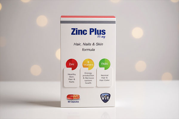 بسته‌بندی کپسول زینک پلاس 15 استار ویت