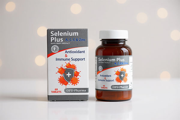 تصویر بسته‌بندی قرص سلنیوم پلاس او پی دی فارما
