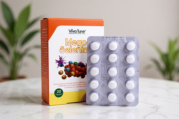 تصویر بسته‌بندی قرص مگا سلنیوم ویواتیون