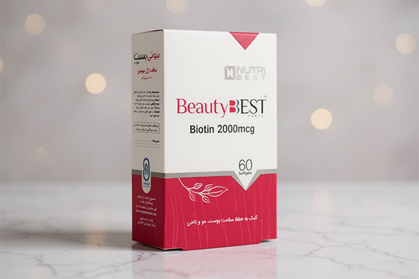 کپسول بیوتی بست فورت نوتری بست روی سطح مرمر سفید