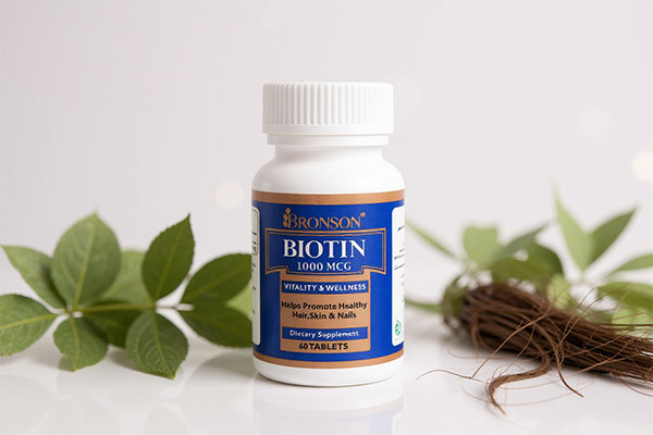 قرص بیوتین 1000 برونسون برای سلامت مو و ناخن