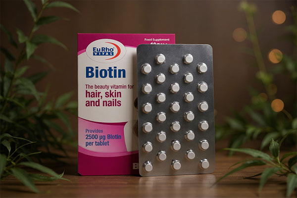 قرص بیوتین یوروویتال 2500 میکروگرم برای تقویت ناخن و مو
