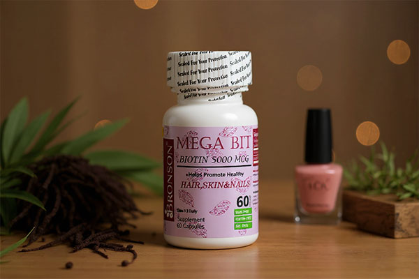 کپسول مگابیت بیوتین 5000 با عناصر زیبایی پوست و مو