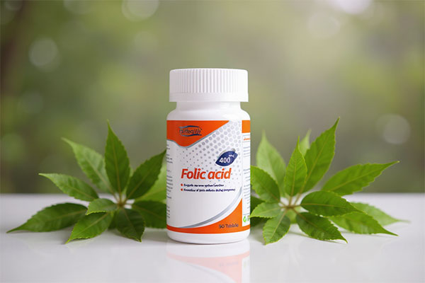 بسته‌بندی قرص فولیک اسید های هلث 400 میکروگرم
