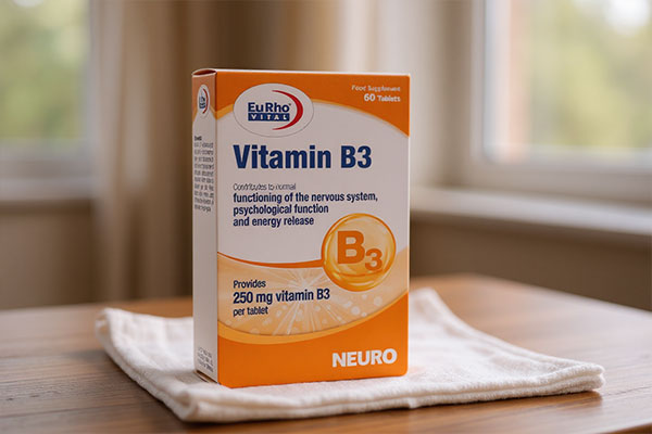 بستهبندی قرص ویتامین ب 3 یوروویتال