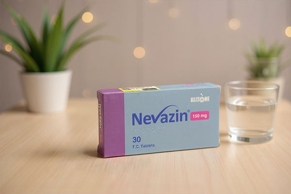 تصویر قرص نوازین آلتون کنار لیوان آب