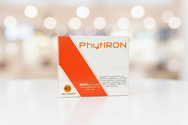 بسته‌بندی قرص فیت آیرون خبث الحدید نیاک