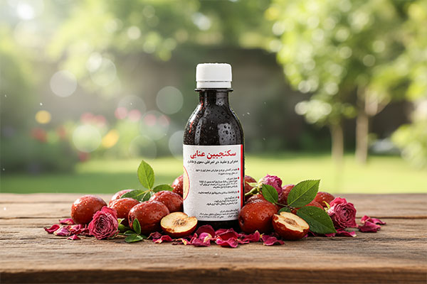 شربت سکنجبین عنابی نیاک با ترکیبات گیاهی طبیعی