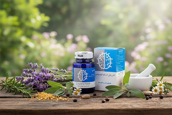 قرص اطریفل اسطوخودوسی نیاک با گیاهان دارویی