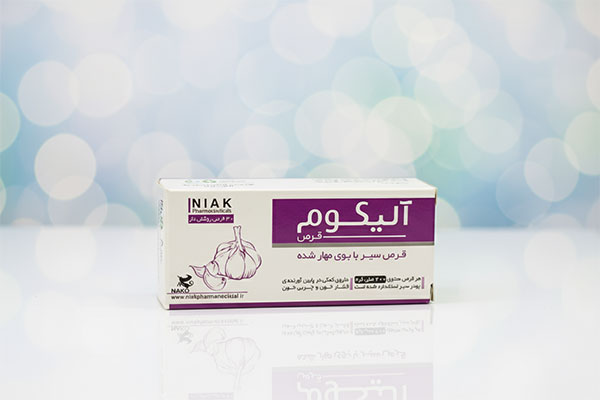 بسته‌بندی قرص آلیکوم نیاک