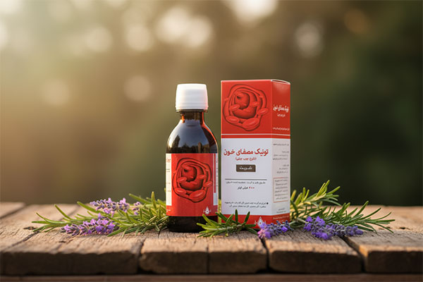 بطری شربت صافی کامپاند نیاک با گیاهان دارویی