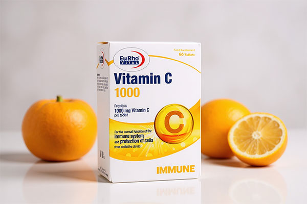 قرص ویتامین سی 1000 یوروویتال با میوه‌های غنی از ویتامین C