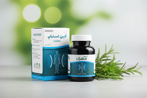 کپسول گین استاپ مهزل نیاک در بستهبندی جذاب