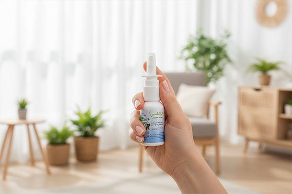 اسپری نازاتکس اکسیر گستر اسپادانا در دست کاربر