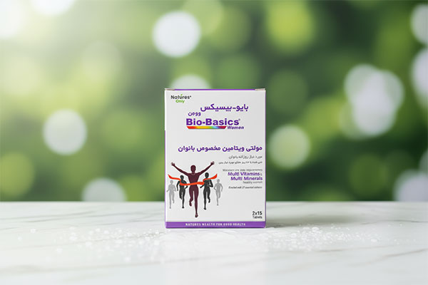 قرص بایوبیسیکس وومن نیچرز اونلی روی سطح مرمر سفید