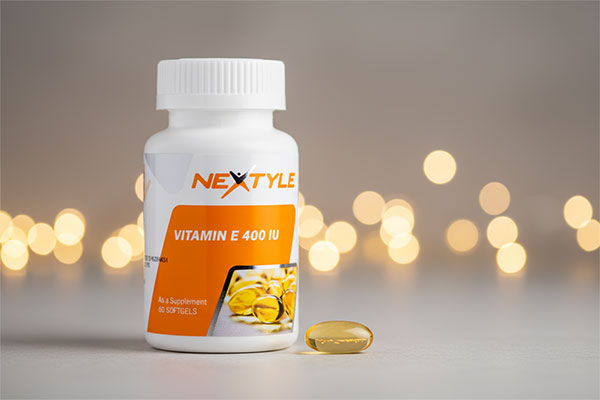 کپسول ویتامین E 400 نکستایل و بسته‌بندی آن