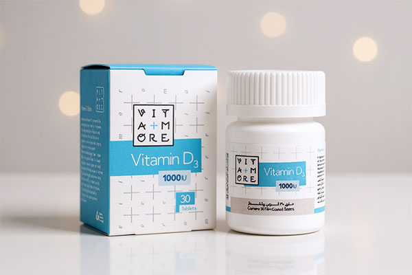 قرص ویتامین D3 1000 ویتامور برای سلامت استخوان‌ها